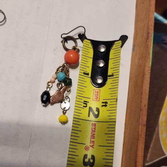 Beaded‎ Dangle Earrings - Birds - Picture 2 of 2